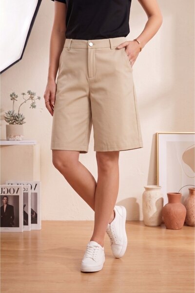 WKM Kadın Relaxed Fit Chıno Şort