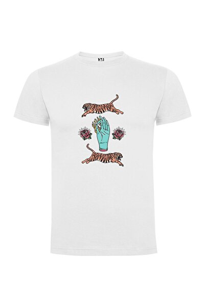 iLovePrints Tiger Hand Tattoo Flash Tshirt