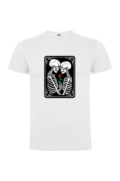 iLovePrints Skeleton Love Tarot Tshirt