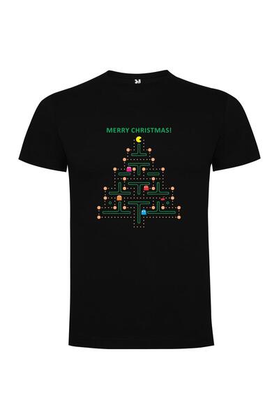 iLovePrints Pac-merry Retro Tree Tshirt