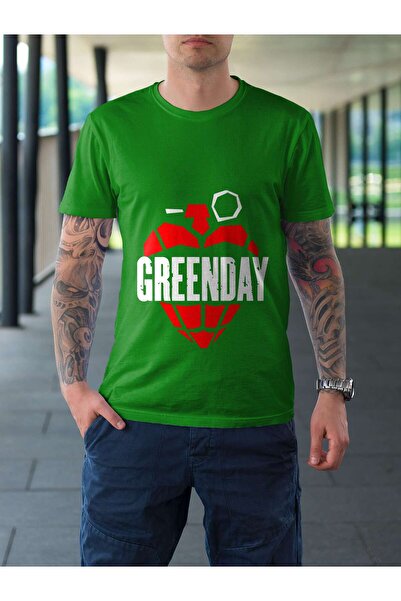 iLovePrints Green Day Heart Logo Tshirt