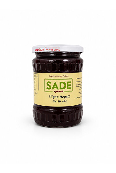 Sade Organik Sade Gurme Vişne Reçeli 580 ml