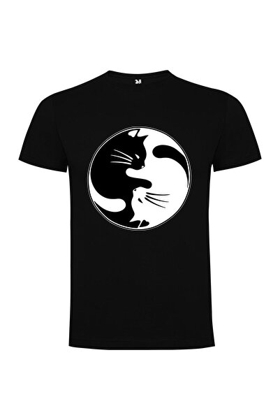 iLovePrints YinYang Cat Icon Tshirt