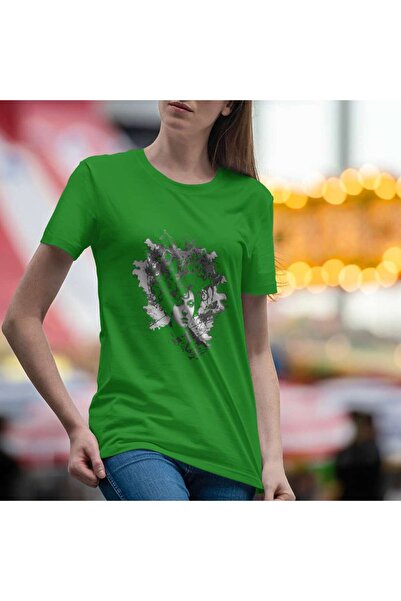 iLovePrints Abstract Portrait with Unique Hair Design Tshirt