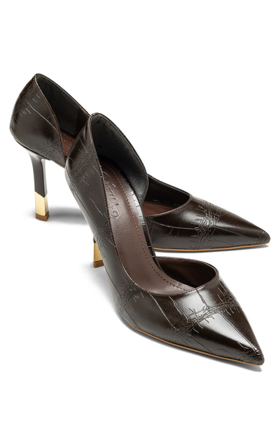 VİRELLA Pantofi cu toc stiletto subțire de 9,5 cm, cu talpă ortopedică, cu mo...