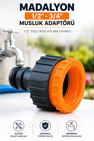 Badem10 Adapter za povezivanje slavine za baštensku fontanu 1/2'' - 3/4'' ada...