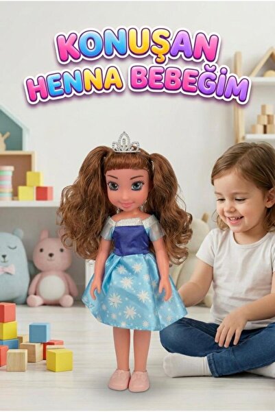 Tıfıl Toys Henna Prenses Bebek Türkçe Konuşan Kafası Ve Kolları Et Bebek 30 c...