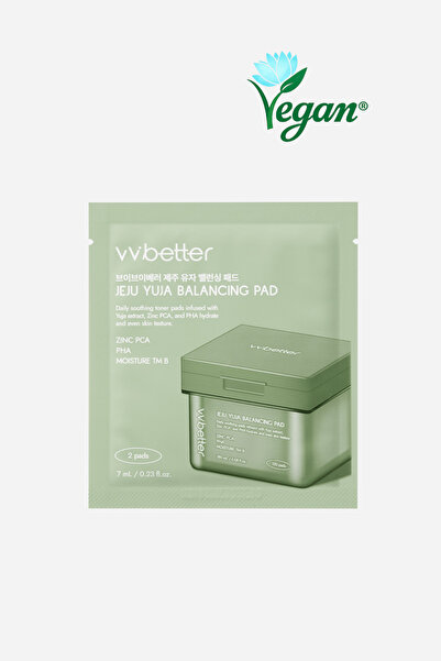 VVBETTER Jeju Yuja Balancing Pad Mini - Cilt Dengeleyici & Sıkılaştırıcı Seya...