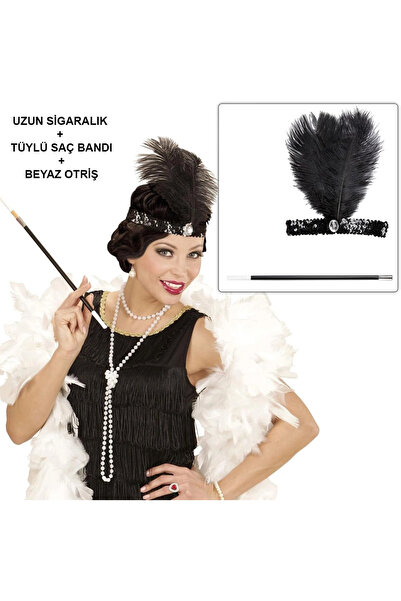 Generic Brand Retro Charleston White Accessories Set – 2039S 9039S Gatsby Cos...