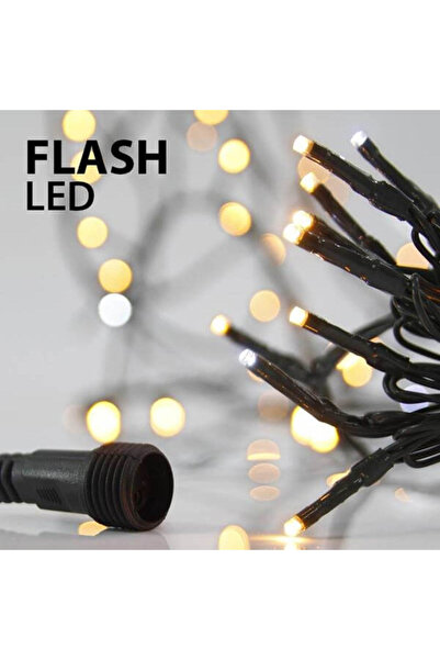 Generic 100 λαμπάκια LED σε σειρά, 10 m, πράσινο καλώδιο, σταθερή, με επέκτασ...