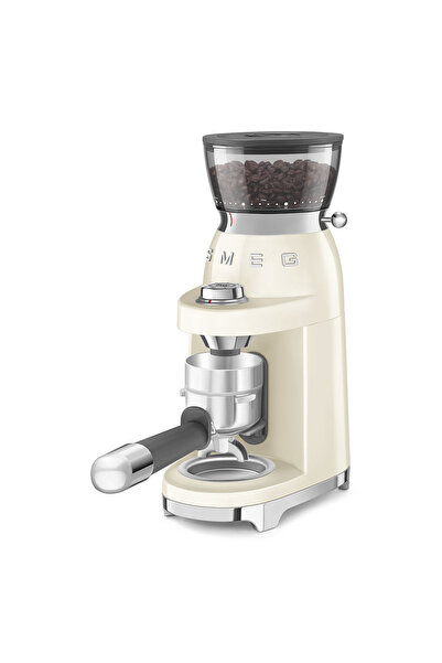 SMEG مطحنة قهوة بتصميم عتيق من الخمسينيات، لون كريمي CGF03CRUK