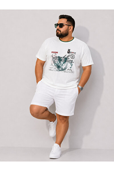 ANNEX Large Size Cotton Comfortable Fit Daily Use Crew Neck Men's T-Shirt