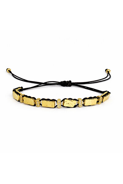PerleJewelry Aurelia Luck Black Gold Bileklik