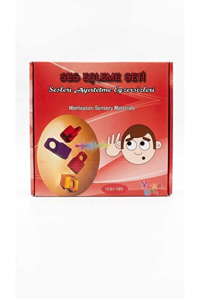 Yuka Kids مجموعة مونتيسوري لمطابقة الصوت - لعبة ذكاء تعليمية مكونة من 12 أنبو...