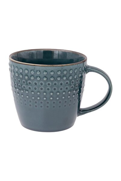 OEM Cană din ceramică albastră 500ml, model dots