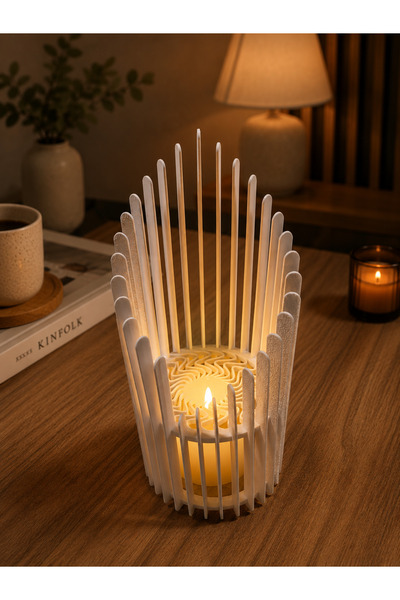 Linia Home Modern Dekoratif LED Mumluk – 3D Tasarım Şık Masaüstü Feneri – Ev,...