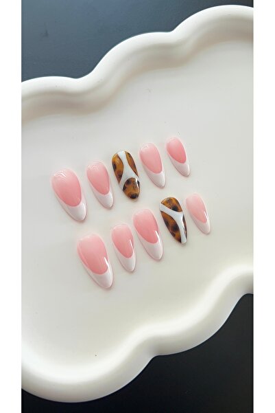 Store Takma Tırnak - Tiger Almond French 10'lu
