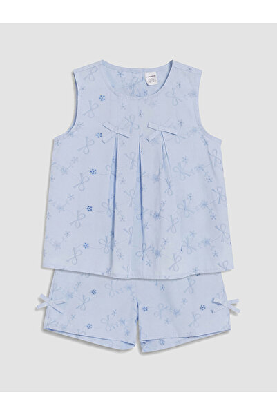 LC Waikiki Esvab • Modern & Distinctive Bowknot Embroidered Girls' Shorts Set