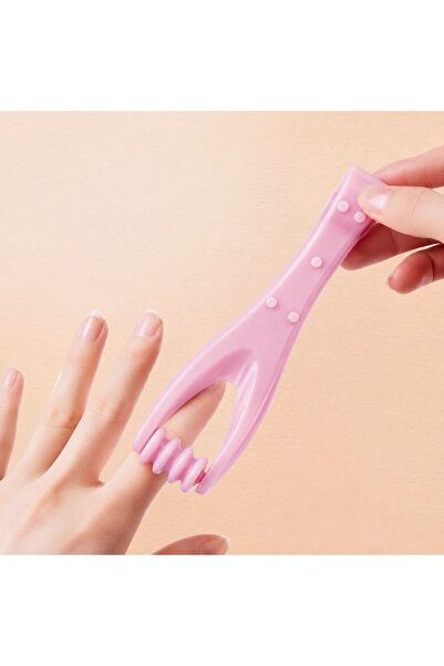 idei Dispozitiv de Masaj pentru Degete, Roz, 14 cm, cu Rolă pentru Relaxare ș...