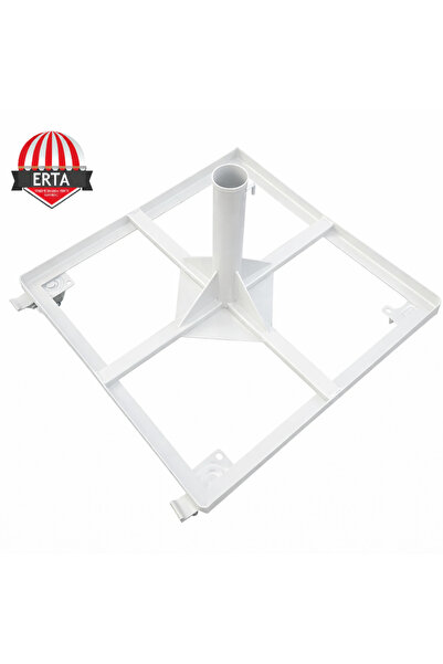 erta 60 cm x 60 cm MERMERSİZ Şemsiye Ayağı Altlığı Tekerlekli Stoplu Tüm Şems...