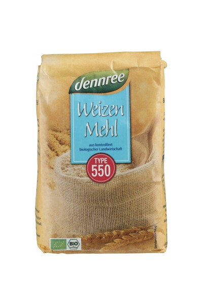 Dennree Faina alba de grau tip 550,