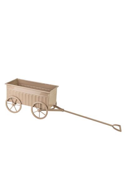 MONDEX Cărucior decorativ ROGER 33x16x20 cm Bej 1 buc.