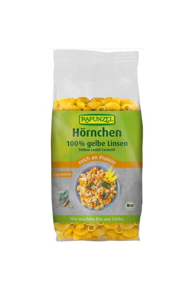 Rapunzel Macaroane din linte galbena fara gluten,
