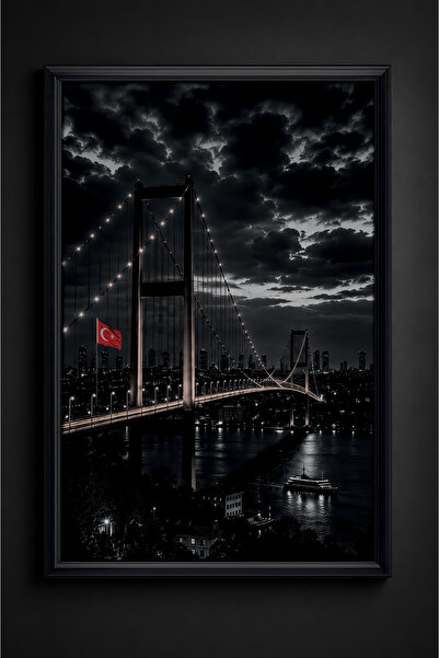 ARTI HOME Pictură murală tematică din lemn Podul Bosphorus din Istanbul – Tab...