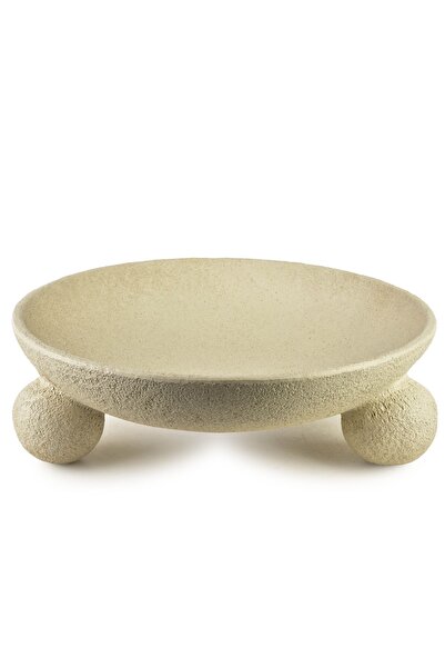 MONDEX Platou decorativ Polirășină MANON 11x35 cm Bej 1 buc.