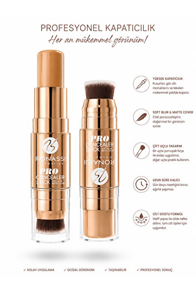 ROWENAROSE Çift Taraflı Fırçalı Wonder Stick Kapatıcı Waterproof