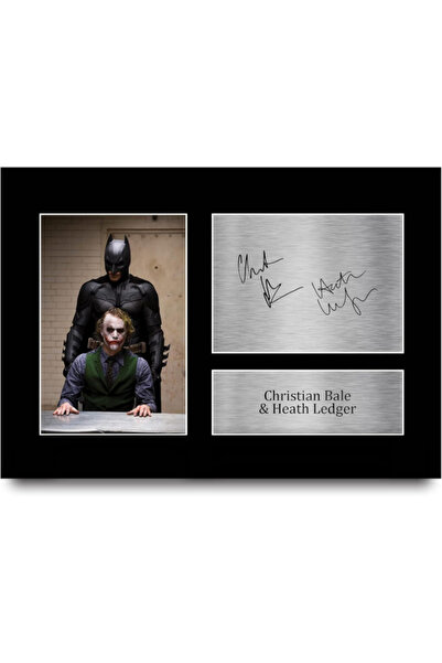 HWC Trading A4 Christian Bale & Heath Ledger The Dark Knight Joker Gifts Prin...