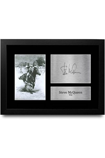 HWC Trading FR A4 Steve McQueen The Magnificent Seven Gifts Printed Signed Au...