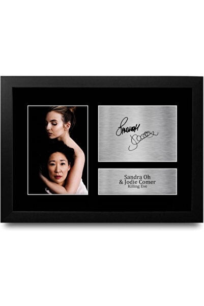 HWC Trading FR A4 Sandra Oh & Jodie Comer Killing Eve Gifts Printed Signed Au...
