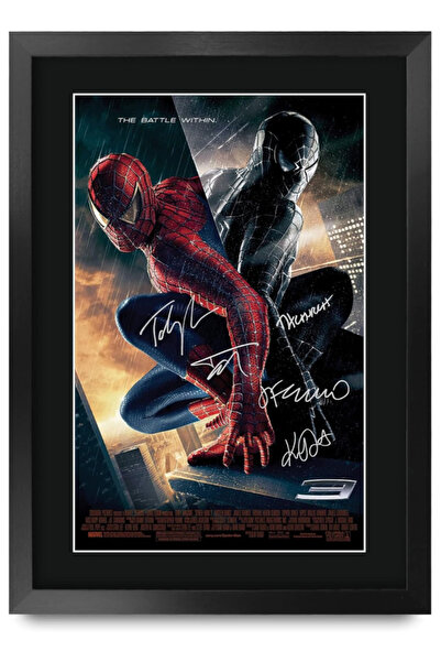 HWC Trading FR A3 Spider-Man 3 Tobey Maguire Gifts Printed Poster Signed Auto...