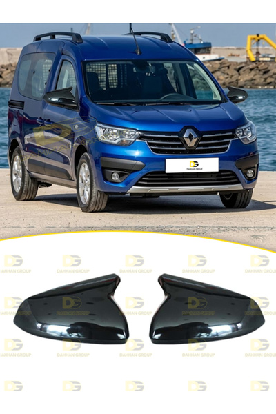 DG Power Renault Express 2020 ve Sonrası Batman Yarasa Ayna Kapağı Parlak Siy...