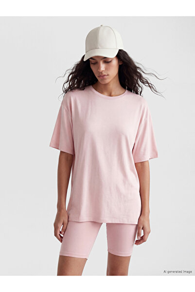 LC Waikiki Pink Modal Blend Women's T-Shirt