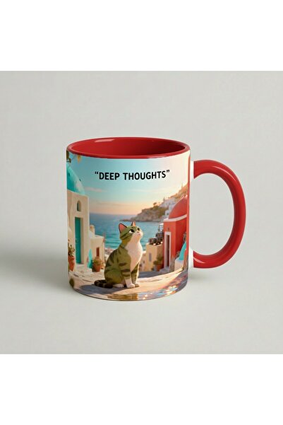 Petgifts Cana Cadou Personalizat Amuzanta Cu Mesaj Deep Thoughts - Ceramica 3...