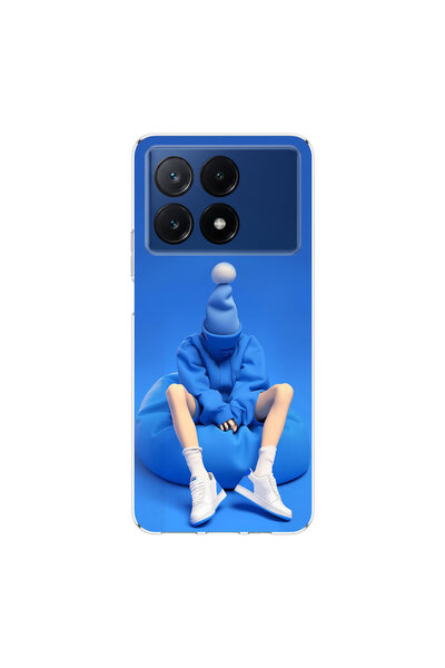 PPKin حافظة شفافة متوافقة مع Poco X6 Pro بتصميم No Face 5