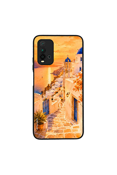 Sonique Θήκη Greek Island Muse Series για Xiaomi Redmi 9T Ηλιοβασίλεμα στην Οία