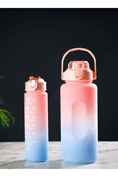 DELCASA Plastic Water Bottle DC2990 Pack of 2, 2.0 L & 900 ML, Plastic Bottle...