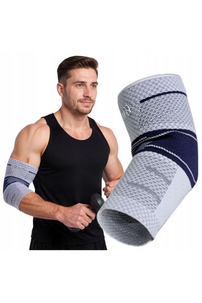 Mardil Orteză de compresie pentru cot 3D Knit M Gri, Cotul tenismenului, Cotu...