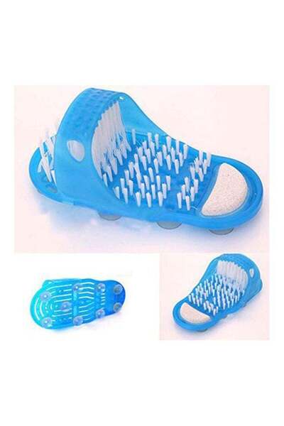 Generic Easy Feet Cleaner Slipper Blue/White