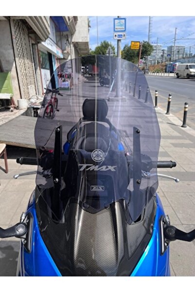 ZEUS MOTOR 2020-2025 Yamaha Tmax 560 Uyumlu Ön Cam Koyu Füme