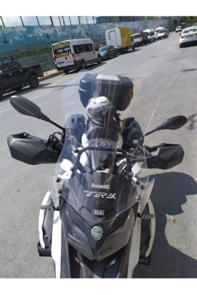 ZEUS MOTOR 2017-2024 Benelli TRK 502X Uyumlu Uzun Ön Cam Zeus Şeffaf Renk