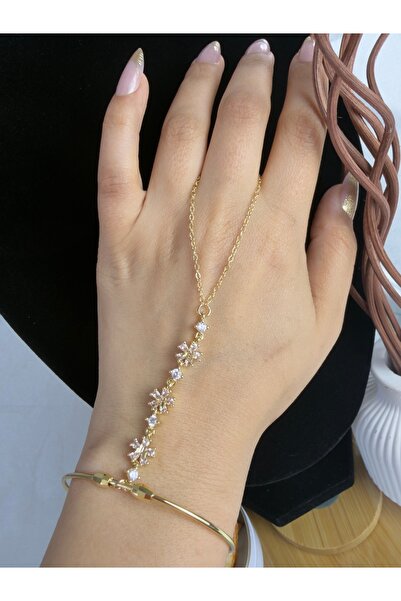 ANKA JEWELLRY Women's Steel Zircon Stone Snowflake Shahmeran Bracelet