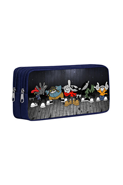 SUESS Cartoon Characters Street Style Patterned Double Compartment Pen Holder