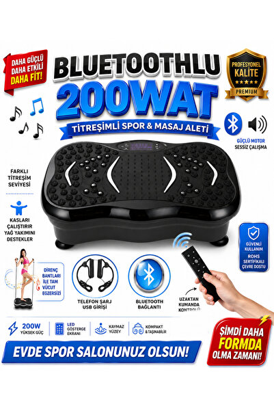Tisul Pqcfm01 3d Bluetoothlu Titreşimli Egzersiz Cihazı Yüksek Hız Basen Karı...