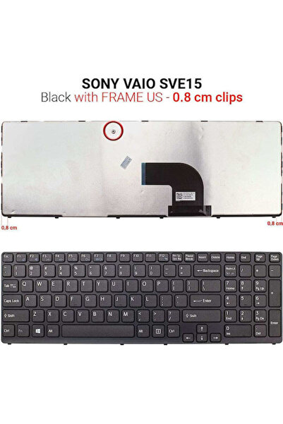 OEM Πληκτρολόγιο φορητού υπολογιστή για Sony σε μαύρο χρώμα K290