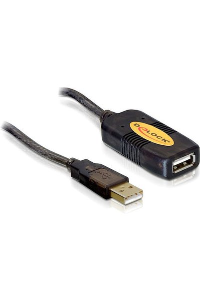 DELOCK Καλώδιο USB 2.0 10μ. Αρσενικό Α σε Θηλυκό Α (82446)
