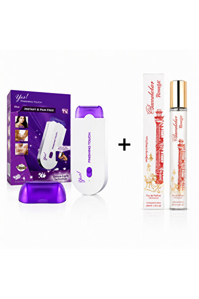 YES Epilator Portabil cu LED și Tehnologie Sensa + Parfum Feminin Elegant 35 ...